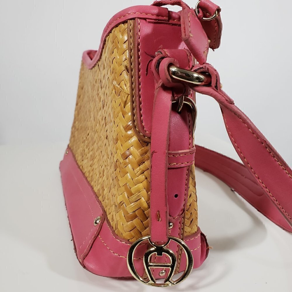 ETIENNE AIGNER WICKER PURSE - Picture 8 of 9